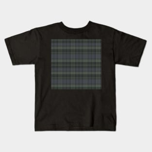 Grunge Aesthetic Calan 1 Hand Drawn Textured Plaid Pattern Kids T-Shirt